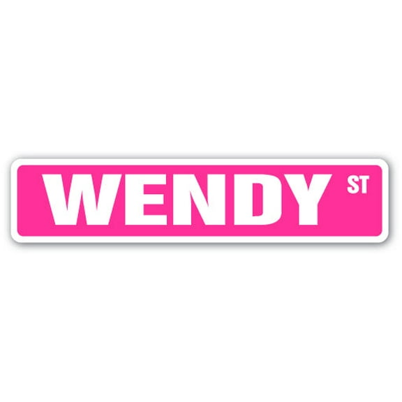WENDY Street Sign Childrens Name Room Sign | Indoor/Outdoor |  24" Wide