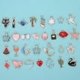 thumbnail image 4 of Accesorios de colgantes para manualidades, suministros de fabricación de joyas con goteo de aceite colorido de aleación (estilos de 30 piezas), 4 of 5