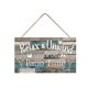 thumbnail image 1 of Cartel colgante de madera Decoración de fondo para el hogar Decoración de pared para terraza Cartel colgante de madera decorativo, 1 of 5