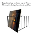 thumbnail image 4 of Metal Vinyl Record Display Shelf Turntable Storage Shelf Exhibit Stand Holder B, 4 of 8