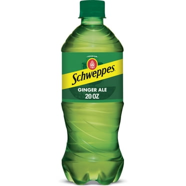 Schweppes Caffeine Free Ginger Ale Soda Pop, 20 fl oz, Bottle