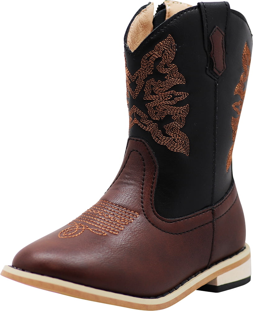 NORTY Boys Western Boots Male Child Cowboy Boots Brown 2