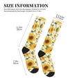 thumbnail image 4 of Pofeuu Beautiful Countryside Sunflower Print Compression Socks for Women & Men Circulation - Best Support for Nurses,Running,Athletic,Sports, 4 of 7