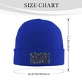 thumbnail image 3 of ZICANCN Cartoon Skulls Roses Blue Knit Beanie Hat, Winter Cap Soft Warm Classic Hats for Men Women, Blue, 3 of 8