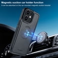 thumbnail image 6 of Allytechgroup Case for iPhone 12 Mini with Detachable Cards Holder, RFID Blocking 2 In 1 Wallet Case with Kickstand Shockproof Back Cover Shell for iPhone 12 Mini, Black, 6 of 6