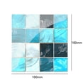 thumbnail image 3 of Pegatina De Pared Adhesivo de pared de azulejo de mosaico de 19 Uds., calcomanías de azulejos impermeables de PVC, decoración para cocina, baño y restaurante Tmvgtek Libre de BPA, 3 of 3