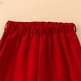 thumbnail image 5 of Gubotare Cute Outfits for Girls Kids Girls Fall Outfits Fashion Long Sleeve Tops and Wide Leg Pants Girls Clothing Set Size 7T 8T (Red,7-8 Years), 5 of 9