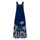 thumbnail image 4 of ICHUANYI Clearance Fashion Womens Pockets Printing Cold Shoulder Suspender Cami Pants Button Jumpsuit(Navy, M) ICHUANYI WER2023080909474, 4 of 5