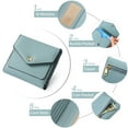 thumbnail image 3 of GAEKEAO Small Wallet for Women Leather RFID Blocking Credit Card Holder Organizer Mini Bifold Zipper Coin Purse, 3 of 7