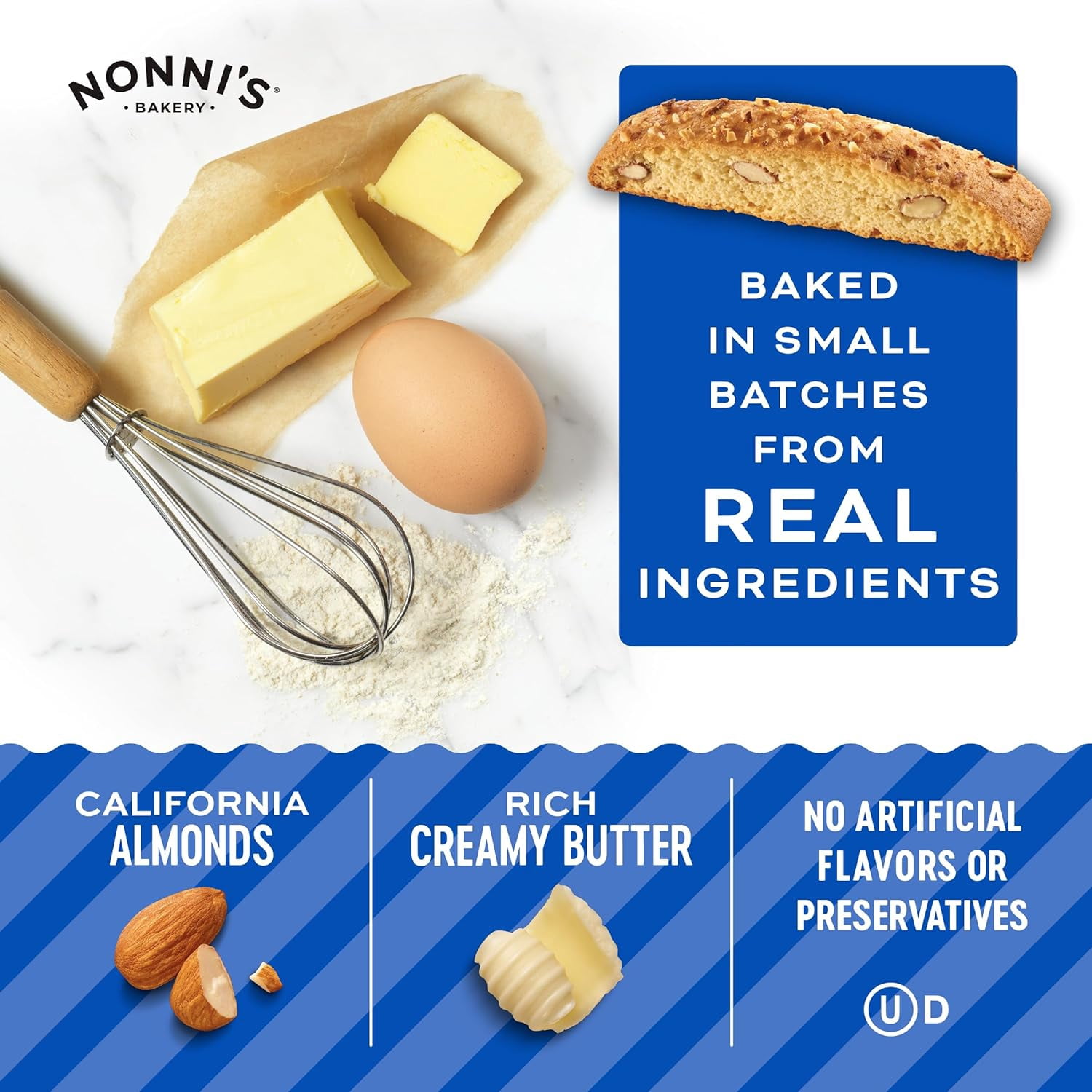 Originali Almond Biscotti Italian Cookies - 3 Boxes Biscotti Individually Wrapped Cookies - Italian Biscotti Cookies Baked w/a Hint of Anise & California Almonds - Kosher - 5.52 oz