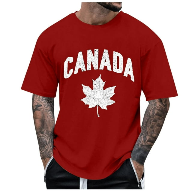 Xdzjlr T-Shirts Hommes Vintage Usé Imprimé Partiel Col Rond Manches Courtes Haut Loisirs T-Shirts Hommes,P