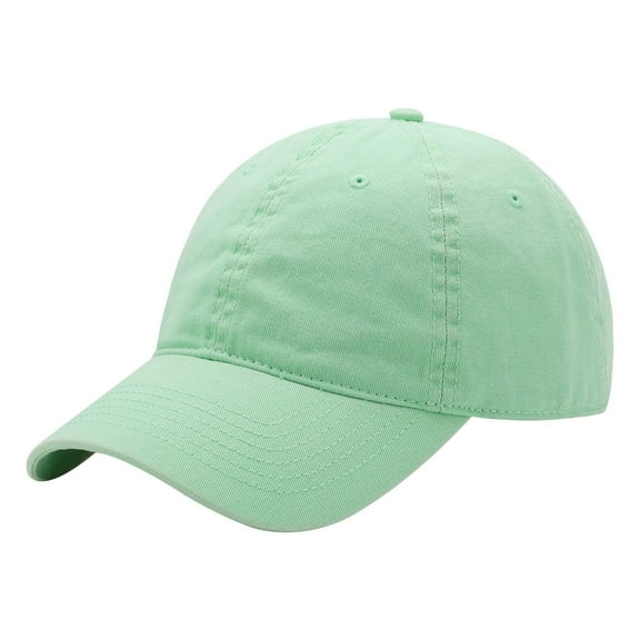 MIASHUI Unisex Solid Color Baseball Cap for Sports and Casual Wear, Adjustable Fit for Comfort, Fashionable for Daily Use and Outdoor Activities Light Green
