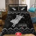 thumbnail image 3 of Personalized Name Rodeo Bull Riding Bedding Set Black Ver, 3 of 4