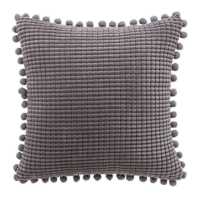 Corduroy Throw Pillows Square Living Room Sofa Bed Back Chair Cushion Cover