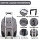 thumbnail image 4 of Bolsa de mano con ruedas EMPSIGN para debajo del asiento, 16 pulgadas, gris oscuro, 4 of 6