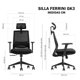 thumbnail image 5 of Silla Ejecutiva Ergonómica Ferrini Oficina Mesh Negra, 5 of 7