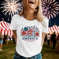 thumbnail image 2 of ibiyuan America 250 Shirt T Shirts for Women Crew Neck 250 Anniversary Usa Flag Casual Short Sleeve Independence Day Funny Shirts Summer Tunic Tops, 2 of 5
