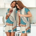 thumbnail image 4 of Sikiie Cute colorful whale Print Women's Short-sleeved Nightdress, Round Neck Pullover Nightdress Pajamas Summer Home Wear, 4 of 6