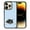 Boston Terrier Dog Lying Down Looking Up, variant on WIRESTER Shockproof Soft Rubber Cover Case for Apple iPhone 14 Pro Max 6.7" 2022, French Bulldog Butt Looking Back On Light Blue Background