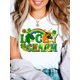 thumbnail image 1 of Lucky Charm Letter Print T-Shirt, Three-Leaf Clover Rainbow T-ShirtFather's Day, Mother's Day, New YCamisetas de verano para mujer, manga corta, cuello redondo, casual, lindo, con gráficos, camisetas, 1 of 7