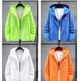 thumbnail image 5 of Queshark - Chaqueta de ciclismo ultradelgada y ultraligera de secado rápido para hombre y mujer, con protección solar y reflectante UV, para verano, 5 of 5