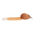 thumbnail image 4 of Juguete de peluche con hierba gatera, forma de ratón de cola larga, juguete de peluche de gato suave interactivo con hierba gatera para jugar a limpiar los dientes, café, 4 of 5