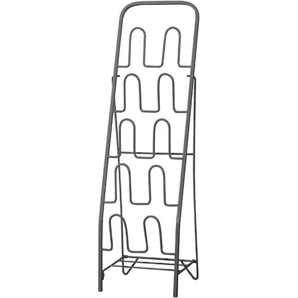 Shoe Cabinet Shoe Rack Easy to Assemble Space-Saving Metal Shoe Rack Entrance Freestanding Shoe Rack (Color : Black)