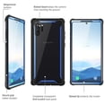 thumbnail image 5 of i-Blason Ares Series Case Designed for Galaxy Note 10 ((2019 release), Rugged Clear Bumper Case Without Built-in Screen Protector(Blue), 5 of 7