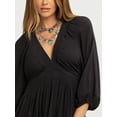 thumbnail image 5 of Jessica Simpson Women's Luella Smocked V-Neck Mini Dress, Sizes XS-XL, 5 of 6