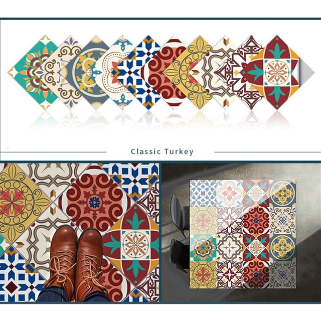 Azulejos De Cocina 3D Pegatinas De Azulejos Duros De Cristal Engrosado A Prueba De Agua Pegatinas De Gabinete Autoadhesivas A Prueba De Aceite Para Refrigerador Cocina Baño Inevent HA040376-06