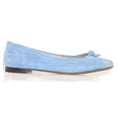 thumbnail image 3 of Sam Edelman Kaylee Light Blue Leather Almond Toe Slip On Detailed Ballet Flats (Light Blue, 7.5), 3 of 4