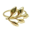 thumbnail image 5 of 12pcs Leaf Shape Napkin Rings Banquet Napkin Decoration Towel Buckles Home Hotel Restaurant Table Decoration Glod, 5 of 9