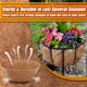 thumbnail image 4 of Revestimientos de coco para maceteros de 10 pulgadas, paquete de 6 revestimientos redondos para cestas colgantes, revestimientos de fibra de coco para maceteros, flores y jardín, 4 of 5