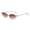 C Pink, variant on Oval Sunglasses UV Protection Retro Style Brown Lens Eyewear for Outdoor Cycling Driving and Daily Wear