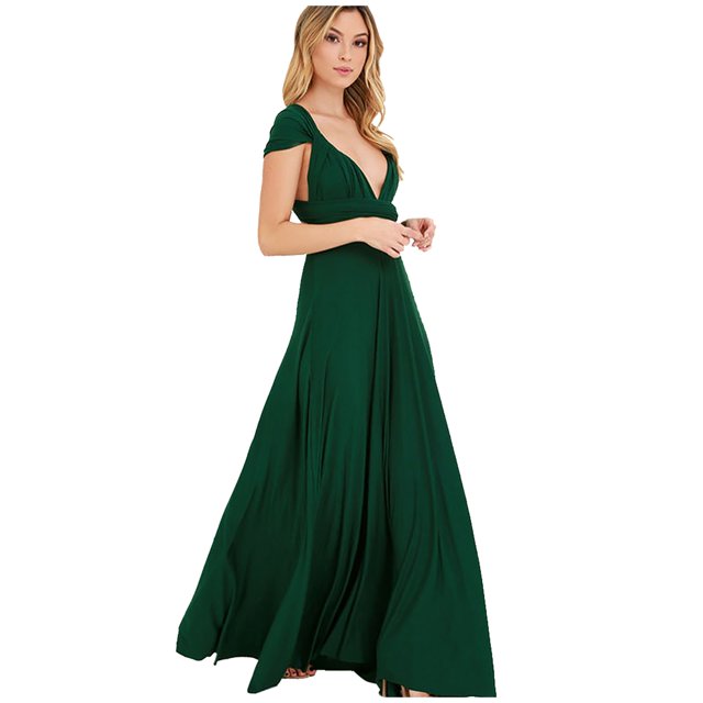 Vestido sexy cruzado con tirantes para mujer, multiusos, de poliéster, 5 colores, versátil para fiestas/verano, tallas asiáticas