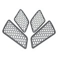thumbnail image 4 of 4x cubierta de malla protectora para delanteros de motocicleta apta para 125 250 300 ACCESORIOS de 2017 2019 Cola cubierta del faro de la motocicleta, 4 of 8
