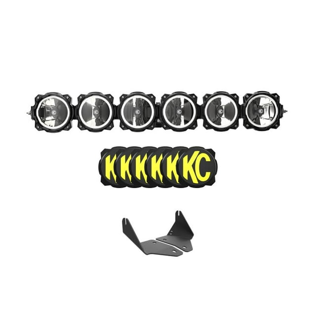 20C POLARIS RZR TURBO R/PRO XP LIGHT BAR KIT 39IN PRO6 GRAVITY LED 6 LIGHT LIGHT BAR SYSTEM