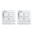 thumbnail image 1 of Set de 2 Buros Emilia Blanco y Plata - Kessa Muebles, 1 of 5