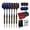 style4, variant on BESTSKY 6Pcs Darts Aluminum Alloy Precision Steel Tip Darts,Elegant Dragonbone Darts Style Metal Tip Set,Style1