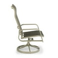 thumbnail image 3 of Bowery Hill Modern Gray Aluminum Swivel Rocking Chair, 3 of 4