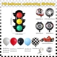 thumbnail image 2 of Yanonmyfd 119pcs Guirnalda de Globos para Fiesta de Carreras, Arco de Globos con Temática Fast One, Incluye Globos Azules, Rojos y Negros, Globos de Cumpleaños, Decoracion Cumpleaños, 2 of 7