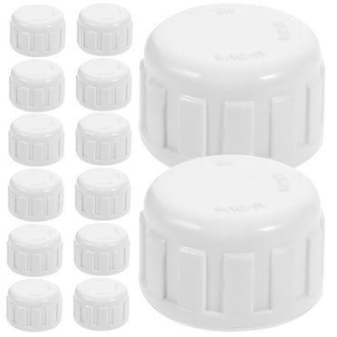 25Pcs 1/2 Inch Threaded Pvc Pipe Caps Female Sprinkler Cap Plug Adapter Coupling Pipe Fittings-White