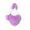 Purple, variant on Heart Shaped Furry Crossbody Bag for Women, Soft Faux Fur Handbag with Detachable Chain Strap, Fashionable Cute Purse for Daily Use Parties and Holidays, Lovely Gift for Girls, 9.8*7.9in, White