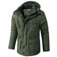 thumbnail image 2 of Kiplyki Clearance Fall Jackets for Men Lamb Velvet Hooded Jacket Thickened Multi-pocket Casual, 2 of 8