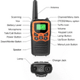 thumbnail image 6 of 2-Pack Walkie Talkie Two-Way Radio, Long Range, Waterproof, w/ Charging Headset (Orange), 6 of 10