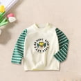 thumbnail image 2 of Ruyang Baby Dinosaur Shirt Striped Long Sleeve Shirts Kids Boys Girls Cute Graphic Tops Cotton Crewneck Sweatshirts Fall, 2 of 9
