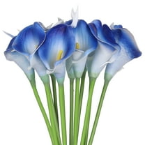 Unique Bargains Artificial Calla-Lily Flowers 12 Stem Bouquets Blue