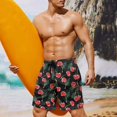 thumbnail image 4 of Binienty Men's Board Shorts Beach Swim Trunks With Red Cherry Print - Breathable Quick Dry for Summer Vacation and Water Activities, 4 of 5