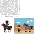 thumbnail image 3 of 5.2x4.4inch Cowboy Metal Cutting Dies Horse Hat Saddle Jacket Die Cuts Embossing Stencil for Card Making Scrapbooking Paper Craft(0.8mm Thick), 3 of 9