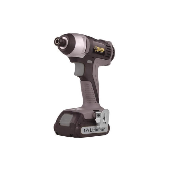 Destornillador de impacto inalámbrico Steelgrip de 18 V con indicador LED de batería